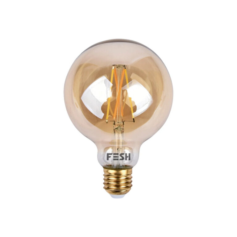 FESH Smart Home LED Pære - Kold/varm Deko E27 5,5w Amber Ø 125