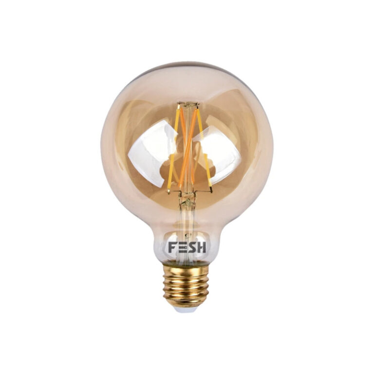 FESH Smart Home LED Pære - Kold/varm Deko E27 5,5w Amber Ø 95