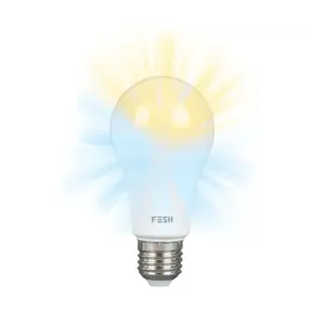 FESH Smart Home LED Pære - Kold/varm E27 9w Ø 60