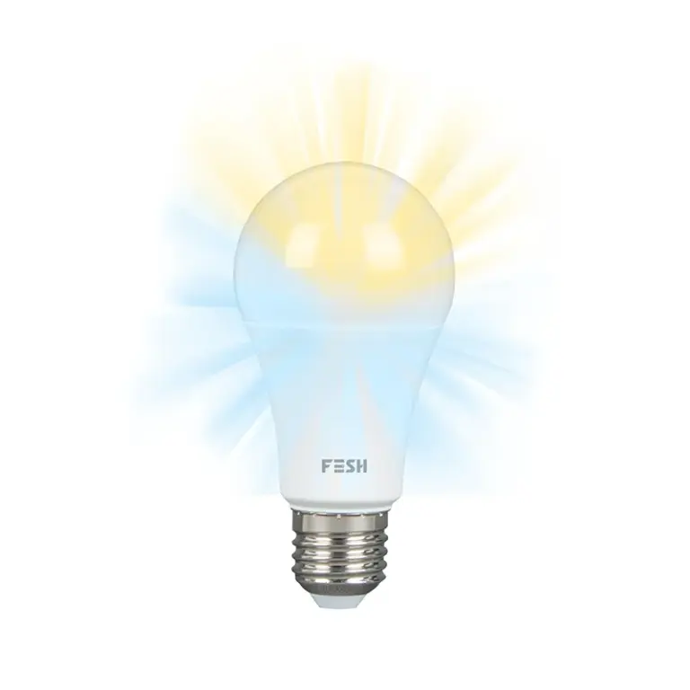 FESH Smart Home LED Pære - Kold/varm E27 9w Ø 60