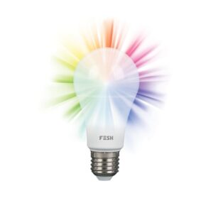 FESH Smart Home LED Pære - Multicolor E27 9w Ø 60