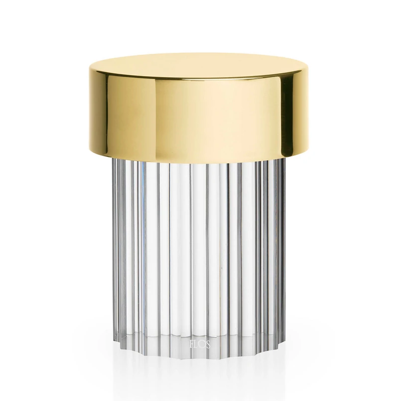 FLOS - Last Order Fluted bærbar bordlampe, satin kobber