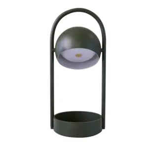 FRANDSEN - Ball bærbar LED-bordlampe med batteri, olivengrøn