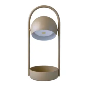 FRANDSEN - Ball bærbar LED-bordlampe med batteri, sandgrå