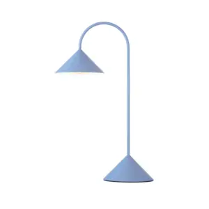 FRANDSEN - Grasp LED-batteridrevet bordlampe, lyseblå, højde 47 cm, metal