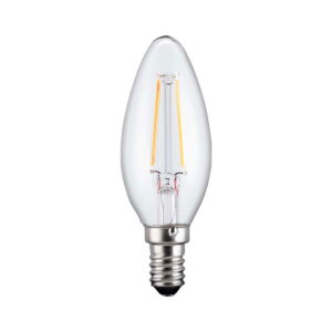 Filament LED - Kerte pære - E14 - 2.8W - 2700K