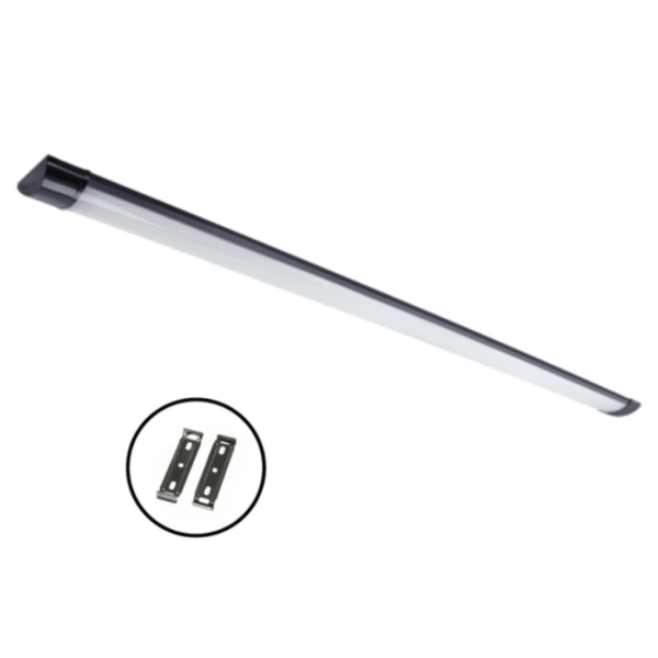 Fladt LED armatur - 120cm - CCT - 25/30/40W - LOTOS - Sort
