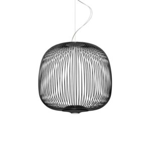 Foscarini Spokes 2 Midi Pendel med LED Sort