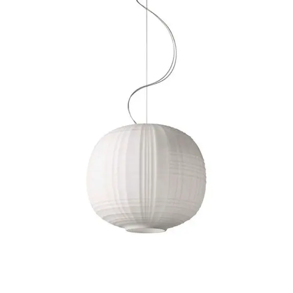 Foscarini - Tartan LED Pendel Dæmpbar Hvid