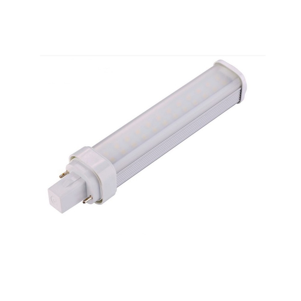 G24Q 7W LED pære - 120°, Varm hvid, matteret