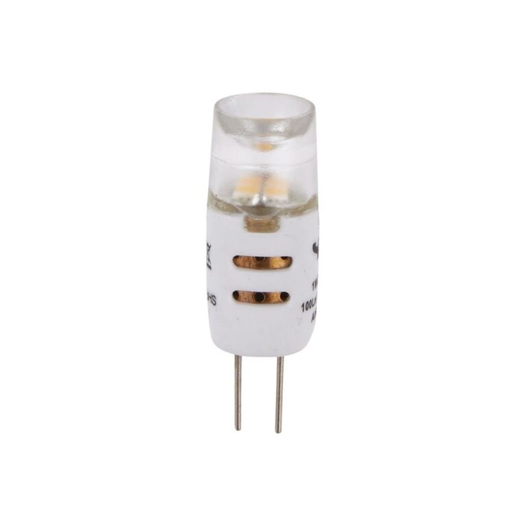 G4 1W LED pære, 12V - 100lm, dæmpbar, klar glas, 2700K