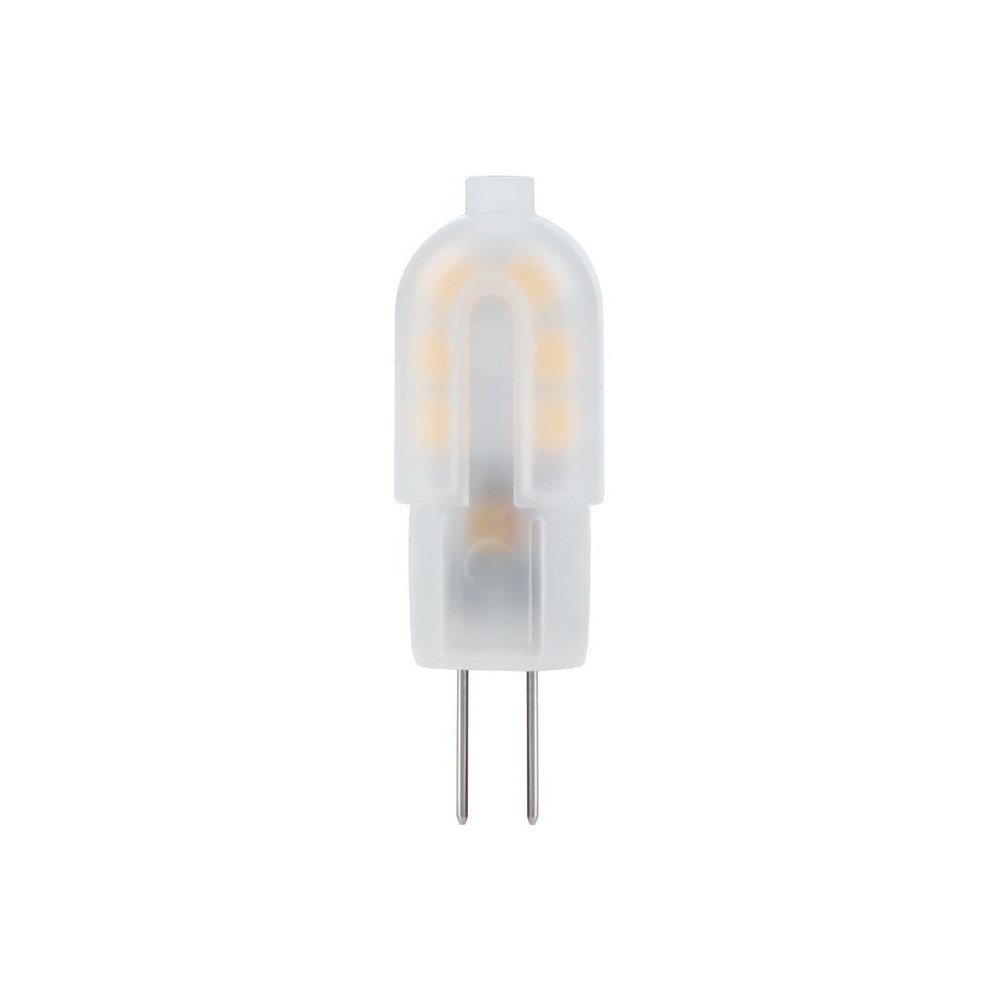 G4 1W LED pære, 12V - 135lm, mat glas, varm hvid