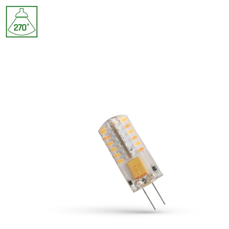 G4 2W LED pære, 12V - 175lm, 6500K, kold hvid, 270Â° lysspredning