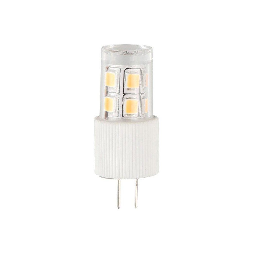 G4 2W dæmpbar LED pære, 12V - 200lm, T14.6, varm hvid, klar glas