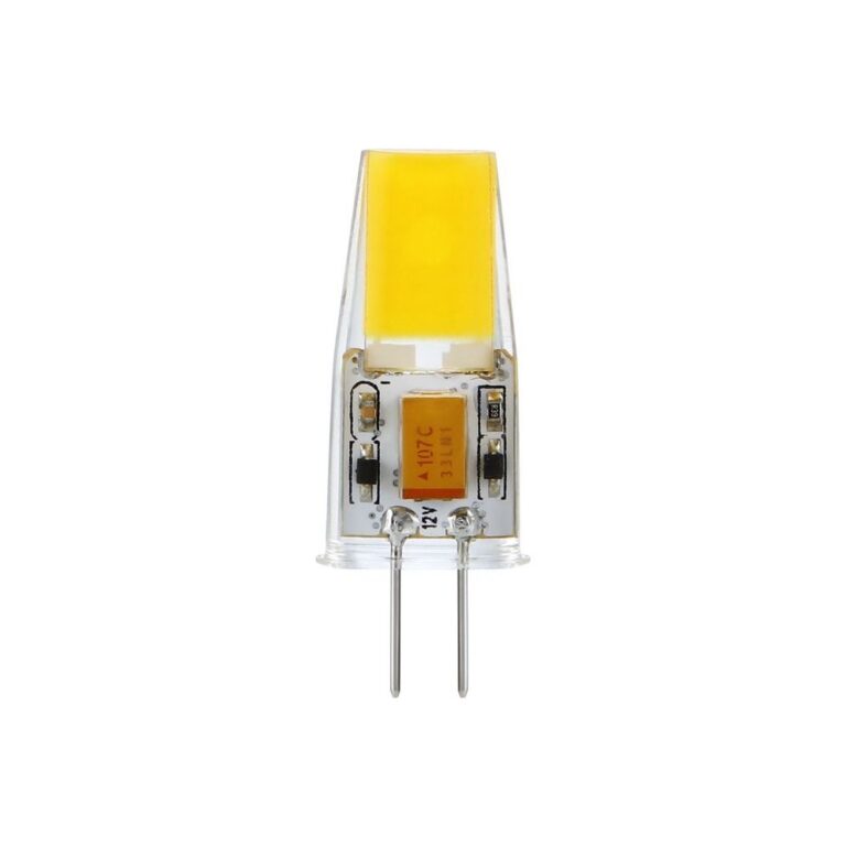 G4 2W dæmpbar LED pære, 12V - 260lm, COB, klar glas, 2700K