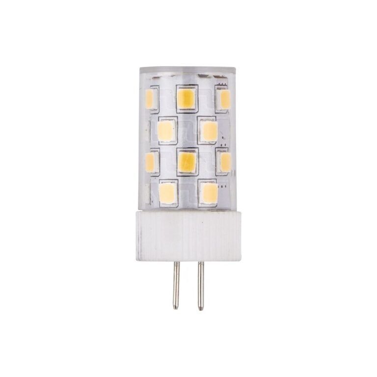 G4 3W dæmpbar LED pære, 12V - 300lm, T17, 2700K, klar glas
