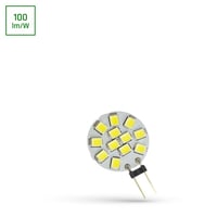 G4 LED pære, 1,2W, 12V, 120 lumen, 120° spredning, Ikke dæmpbar, 4000K