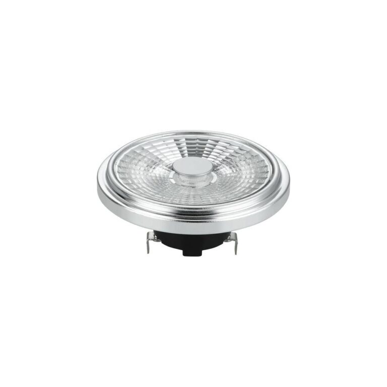 G53 AR111 12W LED pære, 12V - 1000lm, 30Â°, dæmpbar, 2700K, grå
