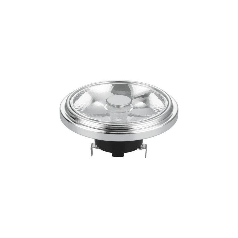 G53 AR111 12W LED pære, 12V - 10Â°, dæmpbar, 2700K, grå, AC/DC