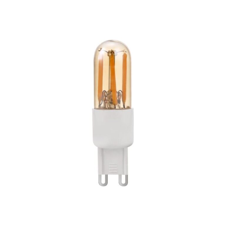G9 3W dæmpbar LED pære - 66mm, 2200K, Guld, filament