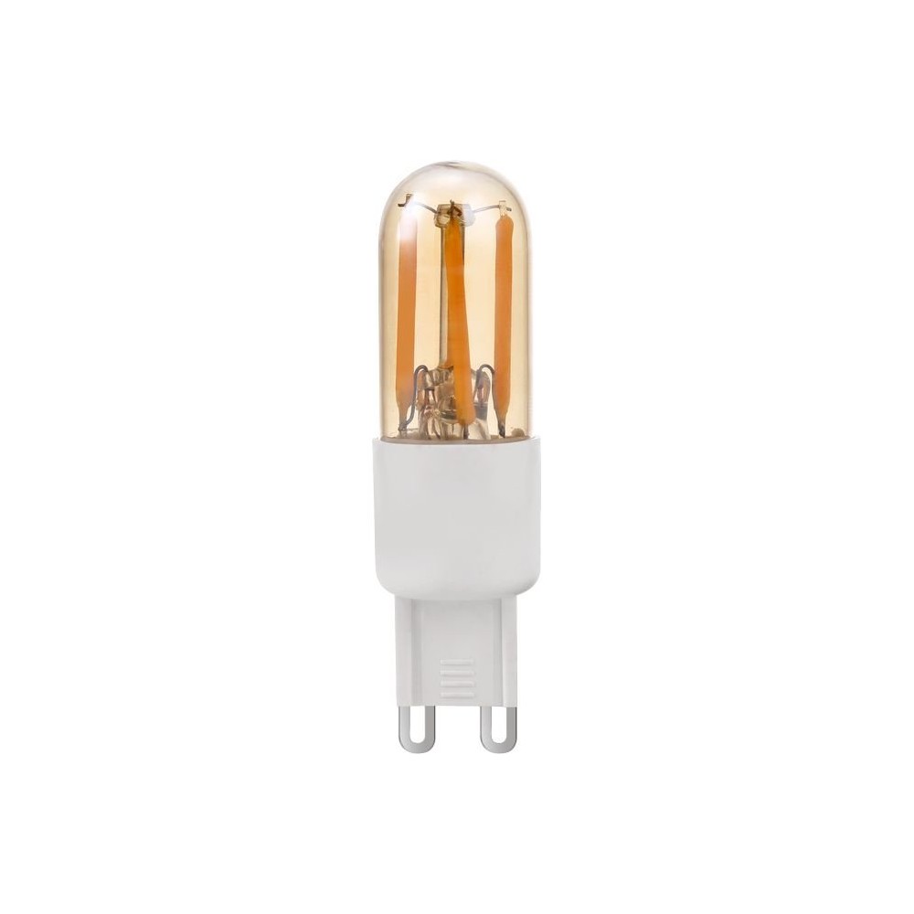 G9 3W dæmpbar LED pære - 66mm, 2200K, Guld, filament