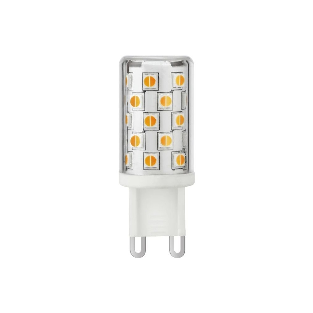 G9 4W dæmpbar LED pære - DimToWarm, 2200-3000K, 360lm, 4,9cm, klar glas