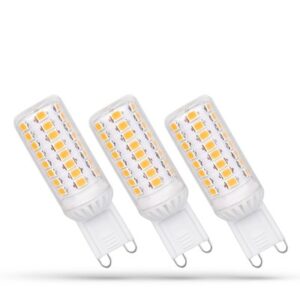 G9 LED 4.9W - 230V, Varm Hvid, Dæmpbar, Premium, Spectrum, 3-pak