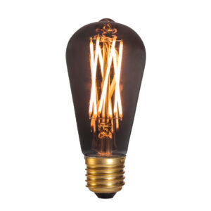 GN - Pære LED 4W (130lm) Edison Smoke Dæmpbar E27