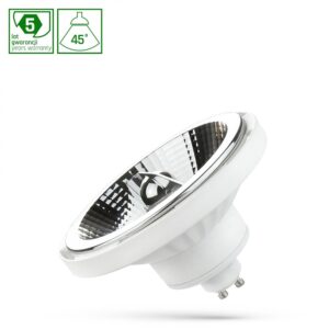 GU10 12W hvid LED spot - AR111, 45Â°