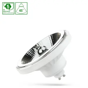 GU10 12W hvid LED spot - AR111, 45Â°