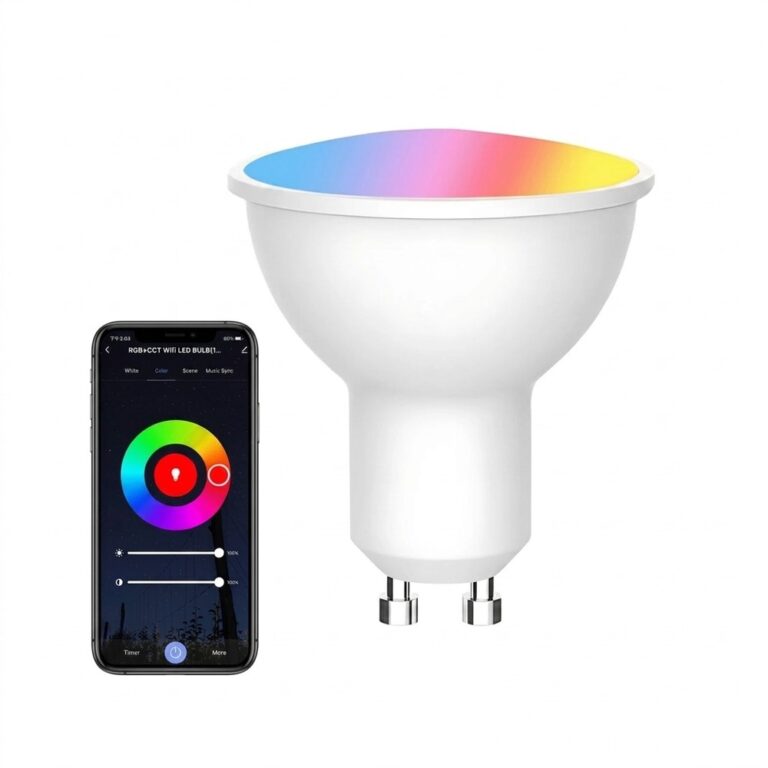 GU10 5W Smart Home LED pære - Tuya/Smart Life, virker med Google Home, Alexa og smartphones
