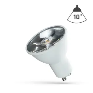 GU10 6W LED spot - 10Â° ekstra fokuseret