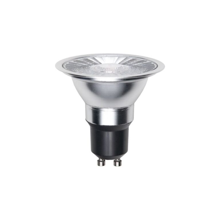 GU10 ES63 8W dæmpbar LED pære - 510lm, 2700K, 38 grader, klar glas