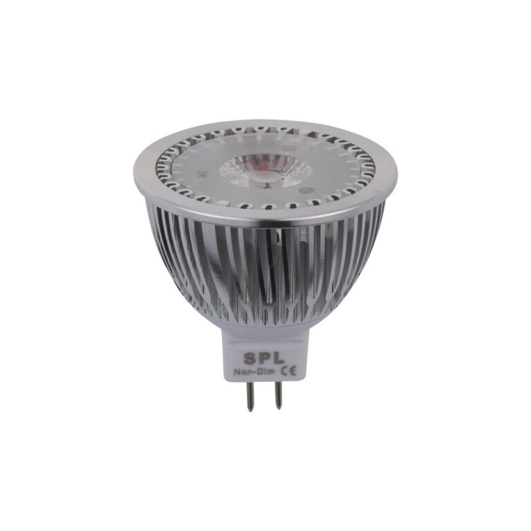 GU5.3 4W LED pære, 12V - 350lm, MR16, 2700K