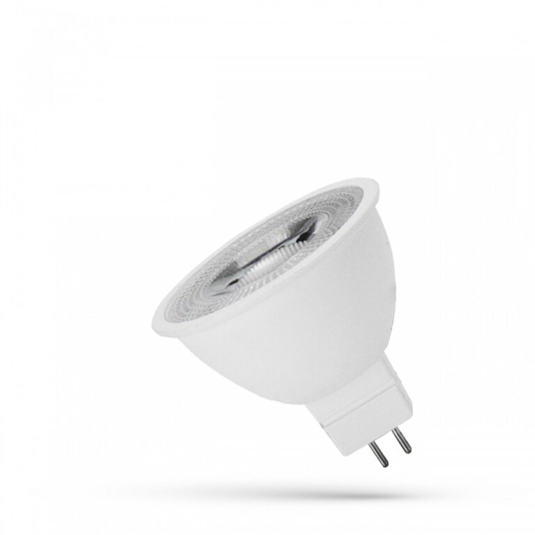 GU5.3 6W LED pære, 12V - MR16, 4000K, 55 grader, 450lm
