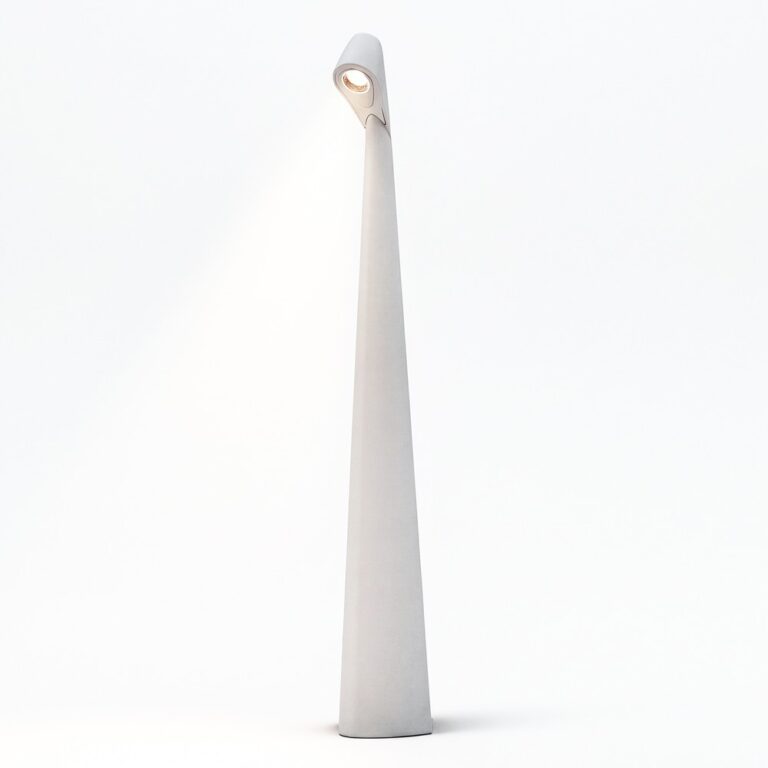 Genopladelig LED bordlampe - Hvid, inde/ude, 3-trins dæmpbar, IP44, 40 cm