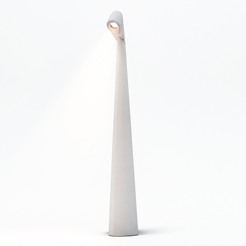 Genopladelig LED bordlampe - Hvid, inde/ude, 3-trins dæmpbar, IP44, 40 cm