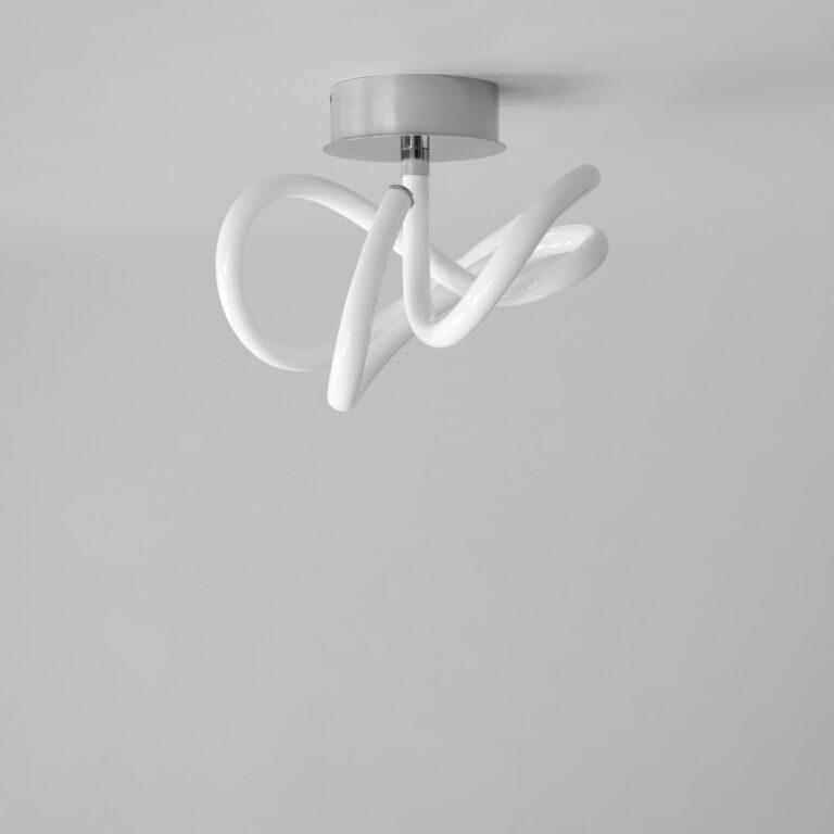 Ghost LED-loftlampe, krom/hvid, Ø 24 cm – 101 Copenhagen - Entré - Design - Aluminium - Med afstand