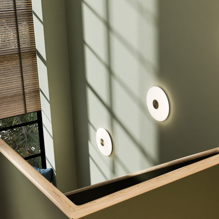 Glint LED-væglampe Northern - Stue - Design - Glas - Med én lyskilde