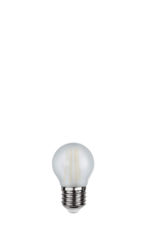 Globen Lighting E27 LED Filament Globe Pære 4W Frostet