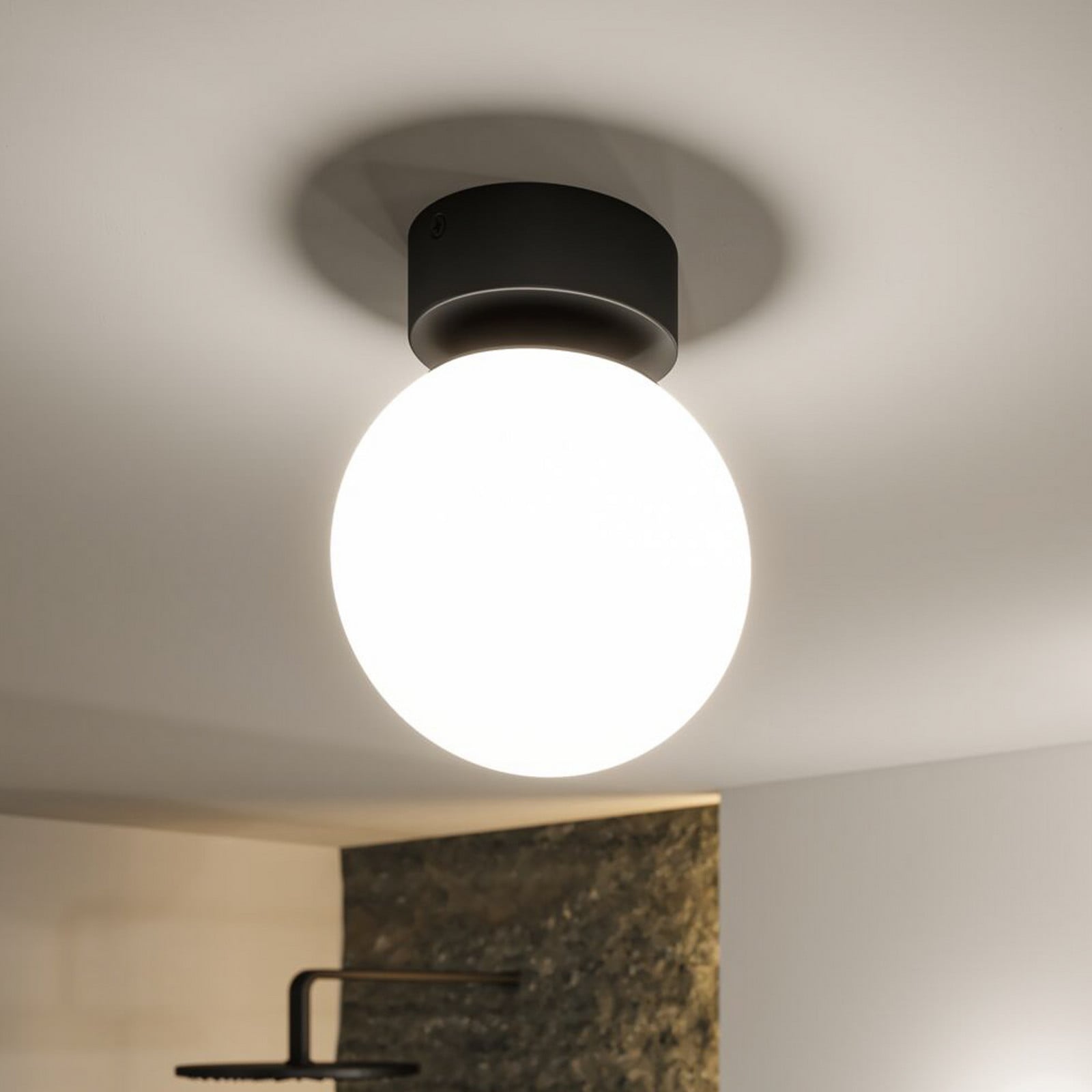 Gove LED-loftlampe, IP44, sort Paulmann - Stue - Moderne - Glas - Kugle