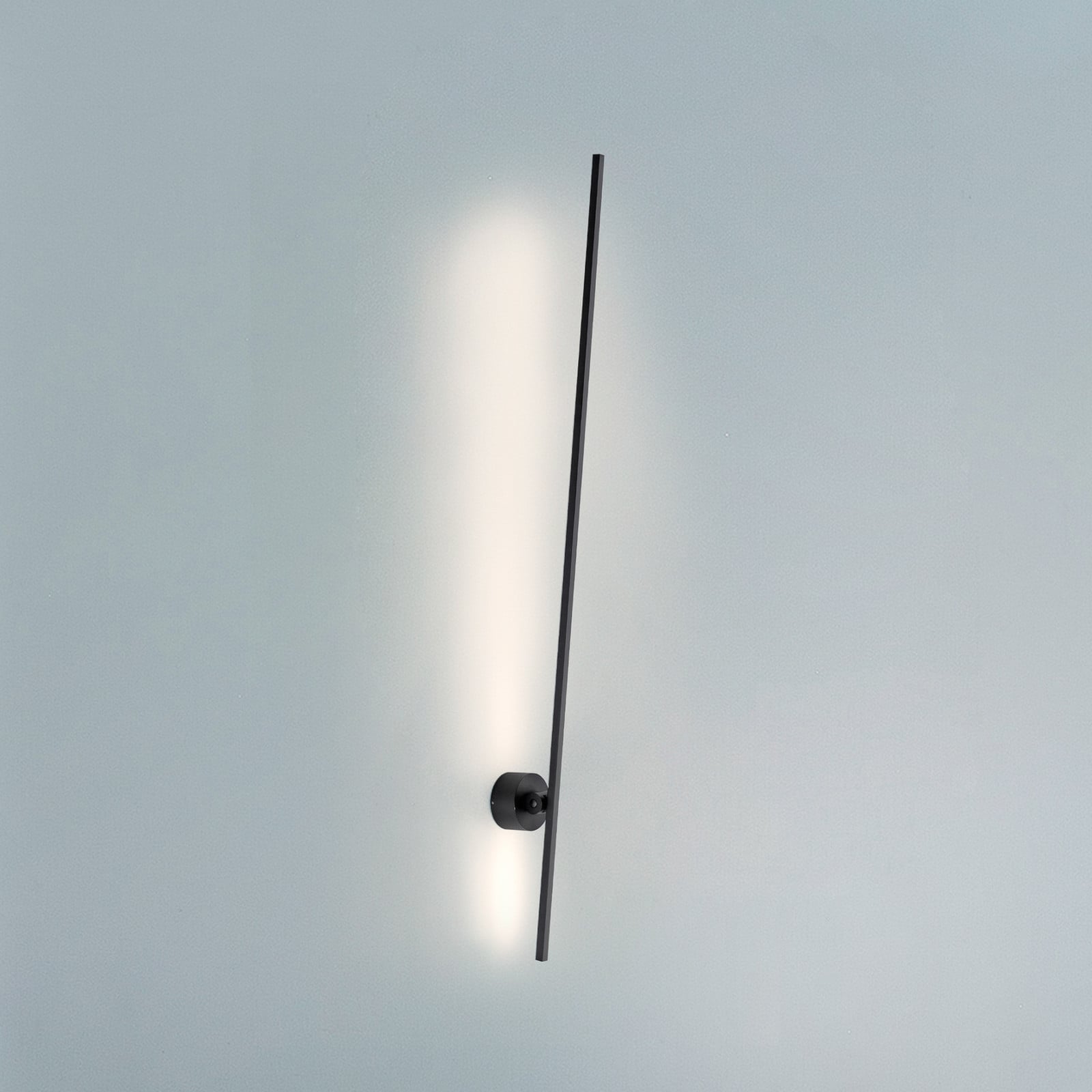 Grafo LED-væglampe, sort, højde 117 cm – PURE Pure Grafo - Stue - Moderne - Metal