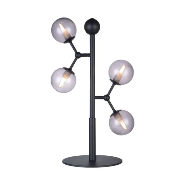 Halo Design - Atom Bordlampe Black/Smoke