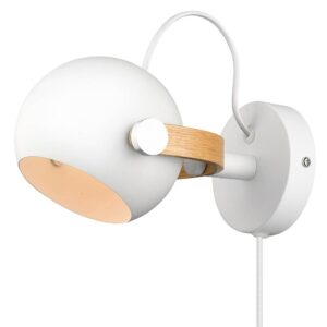 Halo Design - D.C Væglampe Ø12 White/Oak