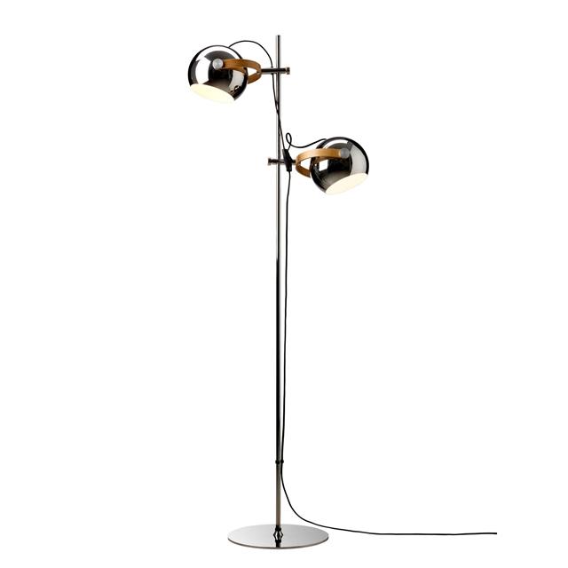 Halo Design DC Gulvlampe 2-Arme Ø18 Krom