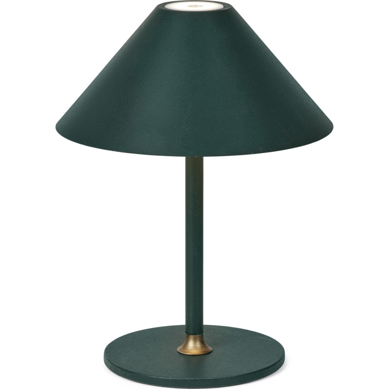 Halo Design Hygge genopladelig bordlampe, H25 cm, mørkegrøn