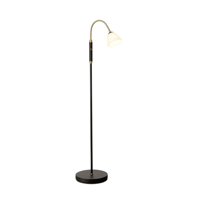 Halo Design Lucid Gulvlampe 1-Arm LED Opal Antique