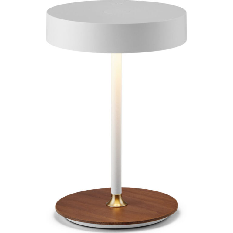 Halo Design On The Move genopladelig bordlampe, hvid