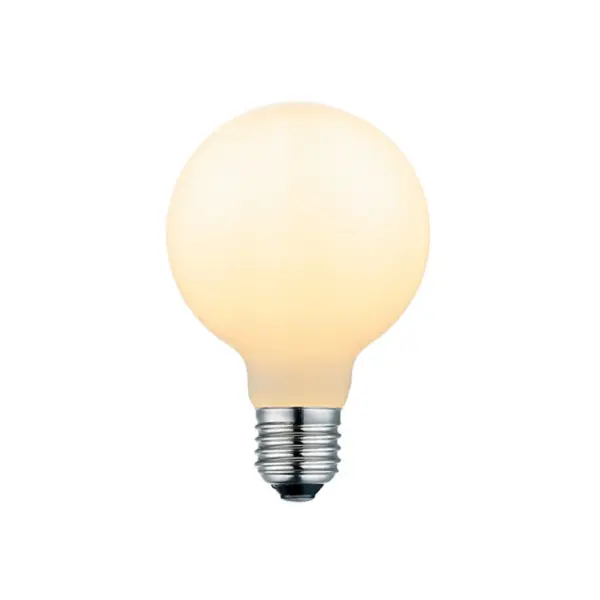 Halo Design - Pære LED 6,5W Mini Globe Ø80 Opal Dæmpbar E27 Colors