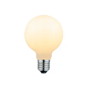 Halo Design - Pære LED 6,5W Mini Globe Ø80 Opal Dæmpbar E27 Colors